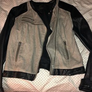Trendy leather jacket